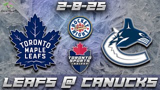 Toronto Maple Leafs vs Vancouver Canucks LIVE Stream Game Audio | NHL LIVE Gamecast \u0026 Chat