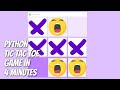Python / Tkinter - Tic Tac Toe Game in 4 minutes!