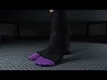 black sheer dress socks with purple toes try on haul on big male feet