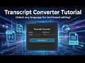 Transcript Converter for Premiere Pro Tutorial