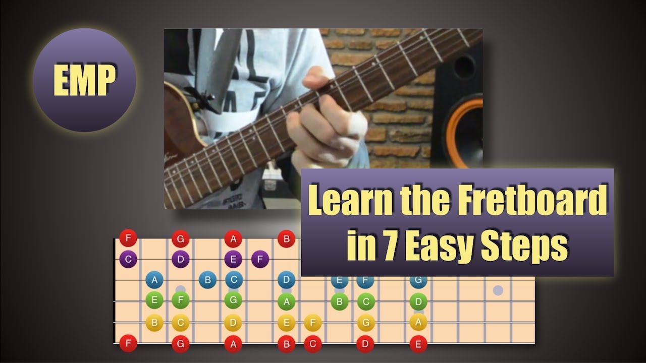 Learn The Fretboard In 7 Steps - Fun And Effective System - YouTube