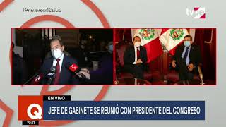 Declaraciones del Primer Ministro, Walter Martos, tras reunión con el Presidente del Congreso