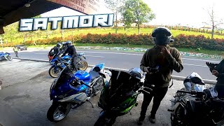 PULANG SATMORI CIATER KE KFC SUKAWANGI RAME BANGET! PARKIRAN PENUH | ZX6R ZX25R ER6F