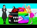 Rainbow Car vs Black Car Challenge by KiKi