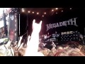 Opening of megadeth download festival 2012