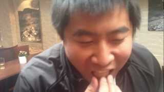 Kwai Chi eats a raw egg - Funny video warning!