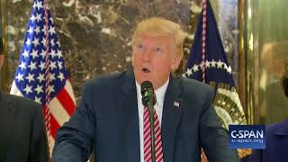 President Trump answers questions on Charlottesville (C-SPAN)