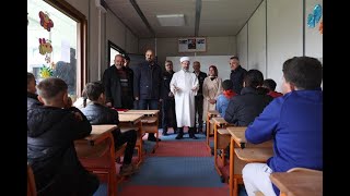 Diyanet İşleri Başkanı Erbaş, Nurdağı’nda konteyner kenti ziyaret etti