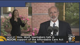 Gov. Wolf Discusses Support For Affordable Care Act