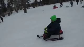 Red Sledging at Bakuriani Georgia