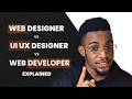 Web Developer vs UI/UX Designer vs Web Designer: 