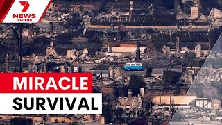 Incredible story behind VW van miraculously surviving LA wildfire inferno back in January | 7NEWS