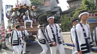 2014 羽曳野　古市　だんじり　２日目　東町　練り歩き