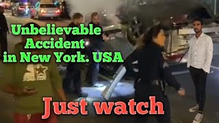 UNBELIEVABLE  ACCIDENT IN NEW YORK AND VERY BAD SITUATION  #WORLD TRAVELLER MASUM
