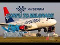 Air Serbia A320 Flight from Corfu to Belgrade | Scenic Balkan Journey | Microsoft Flight Simulator