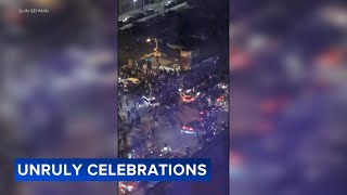 Eagles celebrations turn violent