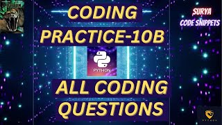 Code Practice 10b | | CCBP | NxtWave CCBP 4.0 |Python Coding | Python