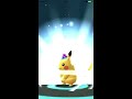 ポケモンgo　025 026　帽子ピカチュウから帽子ライチュウの進化。 pokémon go pikachu evolution.