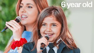 6 Year Old Sings for the FIRST TIME!