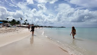 Sandals Antigua   Dickenson Bay   Beach Walk   Lounge Music   4K