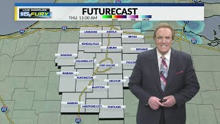 Light snow flurries and warmer temps today