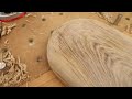 decorative irish oak dough bowl. table centre piece