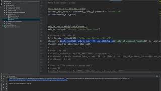 How to upload files using selenium -python