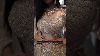 Golden Design Lehenga Choli😍Shopping in Chandni Chowk#shots #ashortaday #lehenga #weddingattire