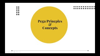 Pega principles \u0026 Concepts