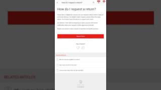 Mercari - How to request a return