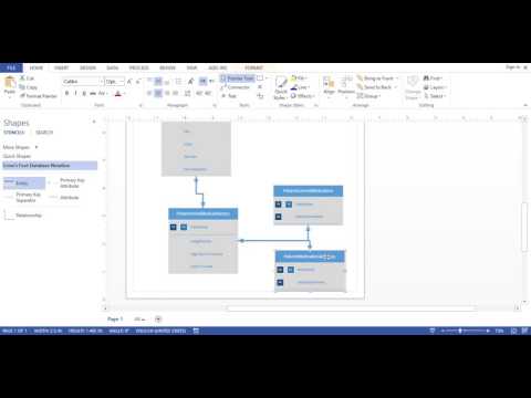Visio 2013 - Database DIagram (Crows Foot Notation) Visio 2013 - Database DIagram (Crows Foot Notation)