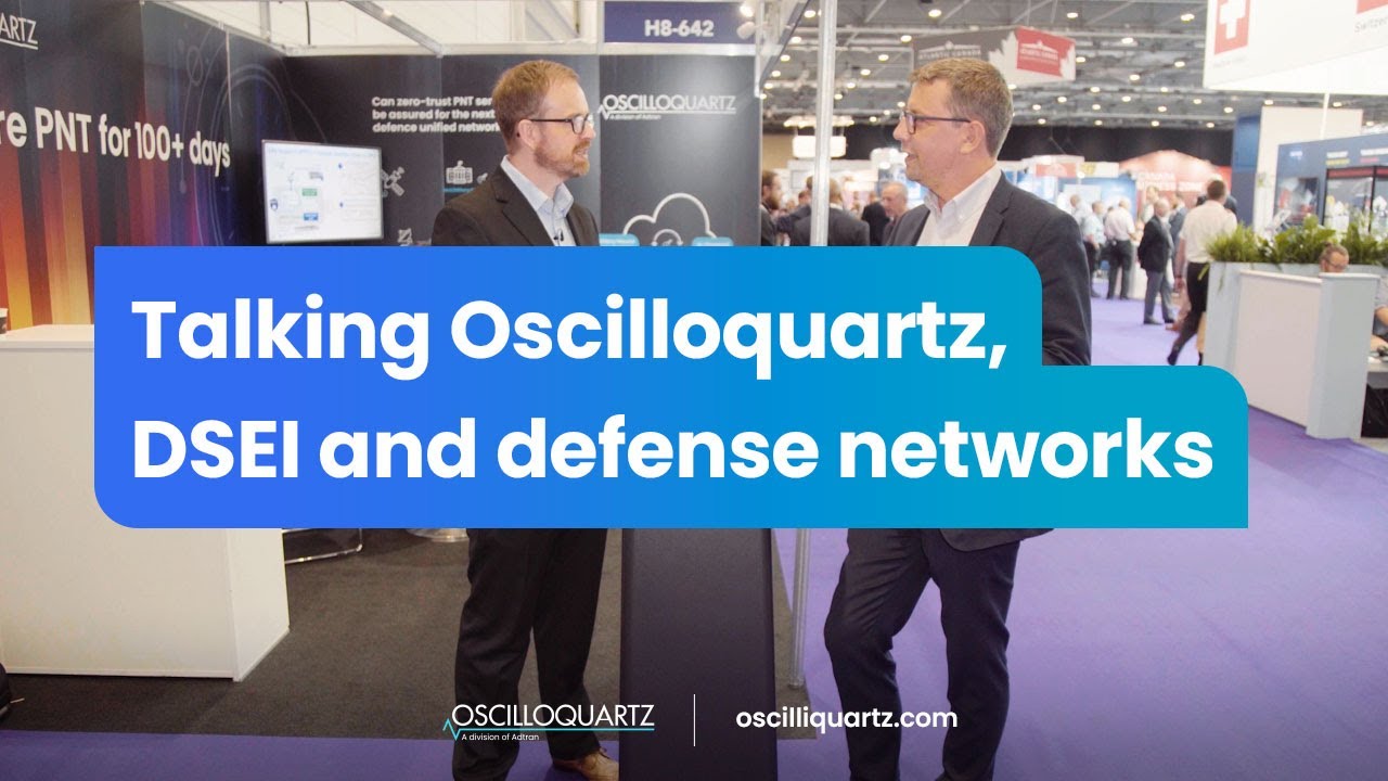 Talking Oscilloquartz Dsei And Defense Networks Youtube