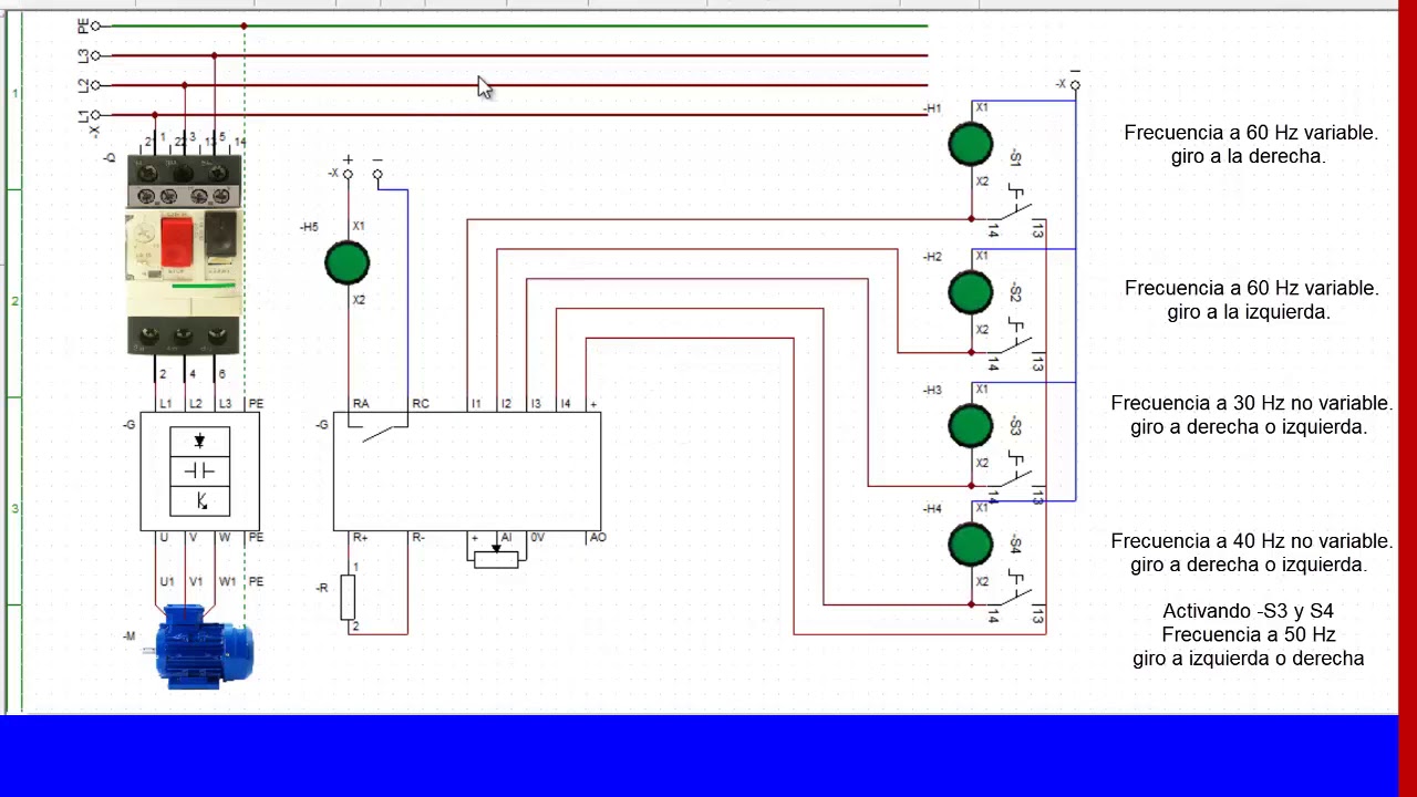 Variador De Frecuencia,arranque De Un Motor Trifasico CADE SIMU. - YouTube