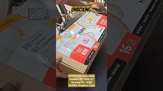 Unboxing SAPPHIRE Pure Amd RX 7800 XT Gaming OC 16GB GDDR6 Graphics Card #unboxing #rx7800xt #shorts