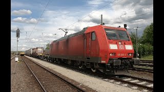 Führerstandsmitfahrt / Cabview BR 185 Wirtheim - Hanau Wolfgang - Darmstadt Kranichstein / Video 99