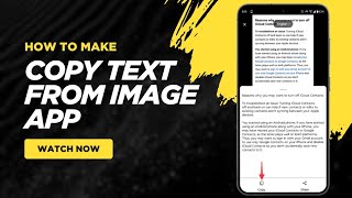 How to Copy Text from Image in Android App | OCR App Tutorial