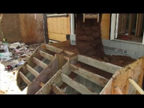 POURING A CONCRETE PORCHTOP AND STEPS POURING A CONCRETE PORCHTOP AND STEPS