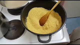 How to make Maroccan couscous with chicken and vegetables🍗🍛in Somali style