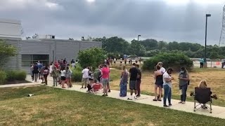 Long lines at Randolph motor vehicle agency on opening day