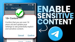 Enable SENSITIVE Content on Telegram Android NOW