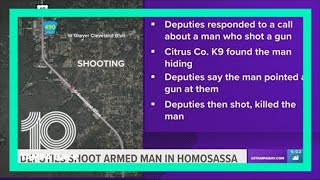 Citrus Co. deputies shoot, kill man who pointed gun at them, sheriff said