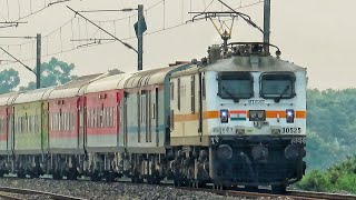 HIGH SPEED TRAIN at CURVE | KAMAKHYA SEALDAH AC SUMMER SPECIAL Passing at Full MPS