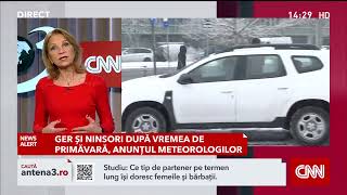 Ger și ninsori după vremea de primăvară, anunțul meteorologilor