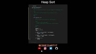 Heap Sort Code in Python | Sorting Algorithms | Python Coding Tutorial | Python Coding Interview