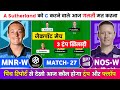 MNR-W vs NOS-W Dream11 Prediction | nos w vs mnr w dream11 team today | mnr w vs nos w dream11 today