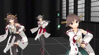 【MMD艦これ】金剛・榛名・比叡でshake it! 1080p