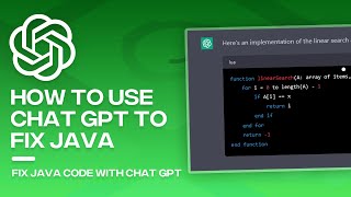 How to Use ChatGPT to Fix Java Code (Insane)