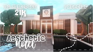 Roblox Bloxburg - No Gamepass Aesthetic Hotel Part 1 - Minami Oroi