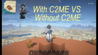 With C2ME VS Without C2ME