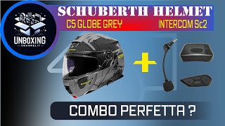 Schuberth C5 Globe Gray + Intercom SC2 (Sena 50S)